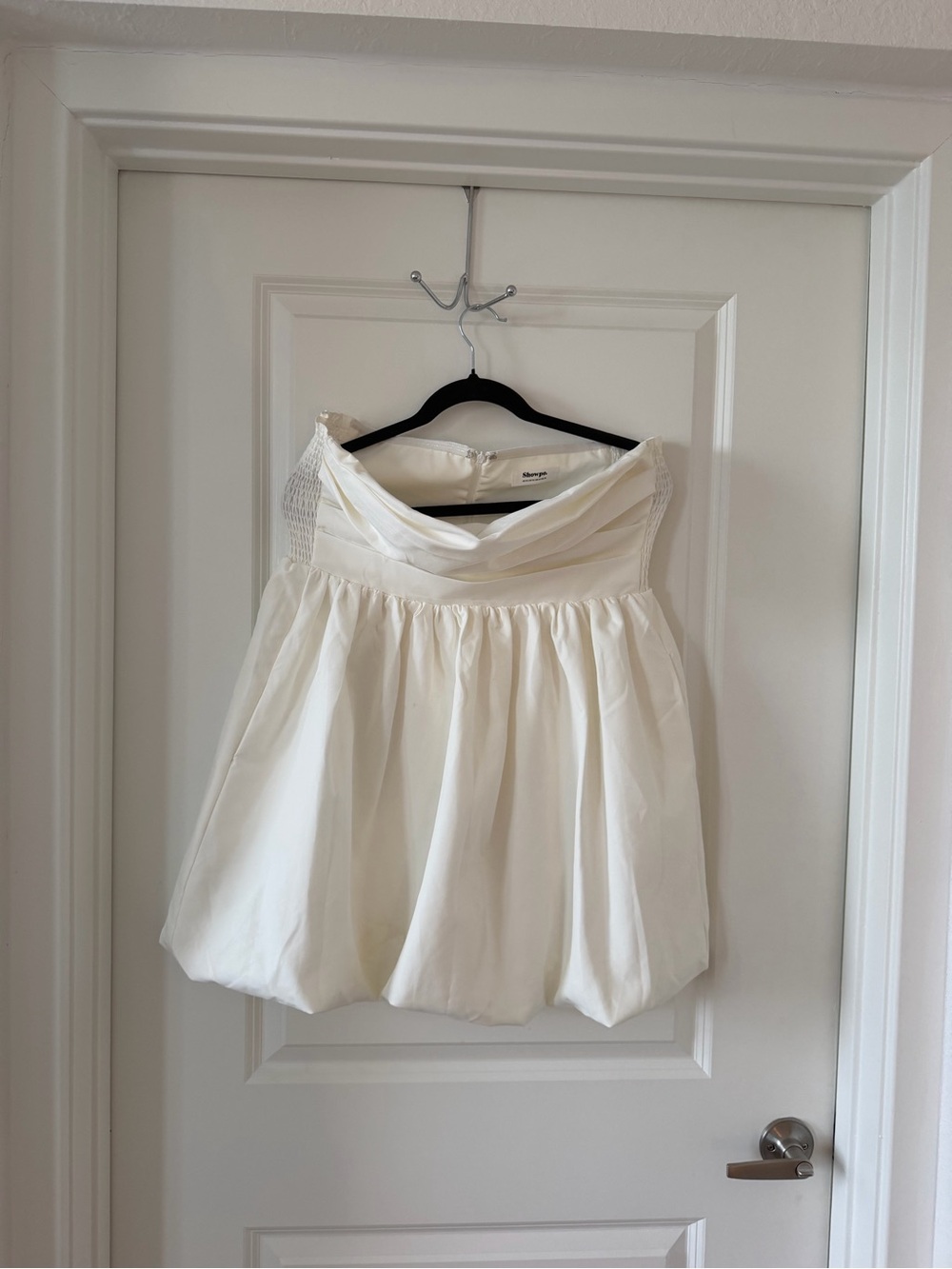 SHOWPOIvory Bubble Mini DRess